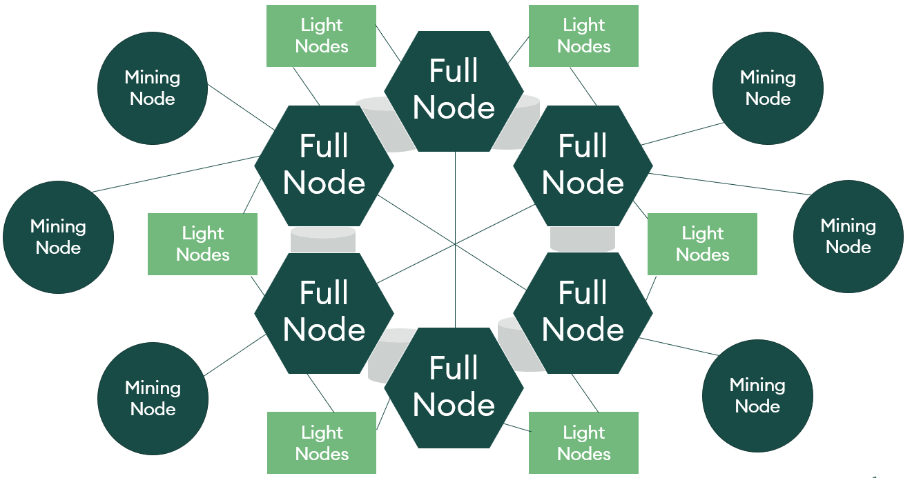 BTC nodes , ethereum nodesو ماهي العقدة , ما مفهوم العقدة و ما انواع العقدة 